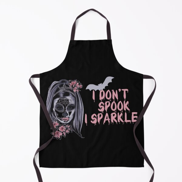 Item preview, I don't spook I sparkle girl skull halloween designed and sold by Nadey.