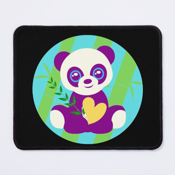 Item preview, Purple panda and bamboo - Panda designed and sold by Jessi-Sketches.