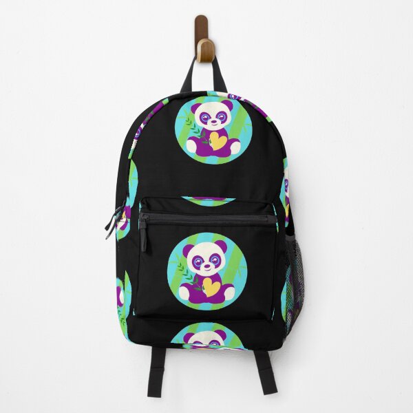 Item preview, Purple panda and bamboo - Panda designed and sold by Jessi-Sketches.