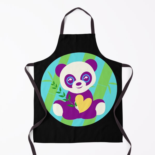 Item preview, Purple panda and bamboo - Panda designed and sold by Jessi-Sketches.