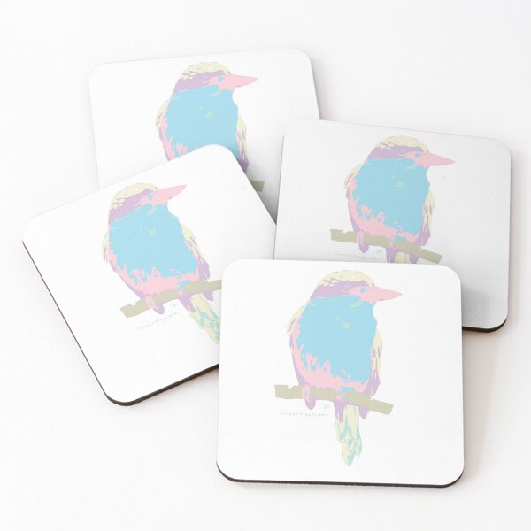 Item preview, Pastel Forest Kingfisher designed and sold by pmartdesign.
