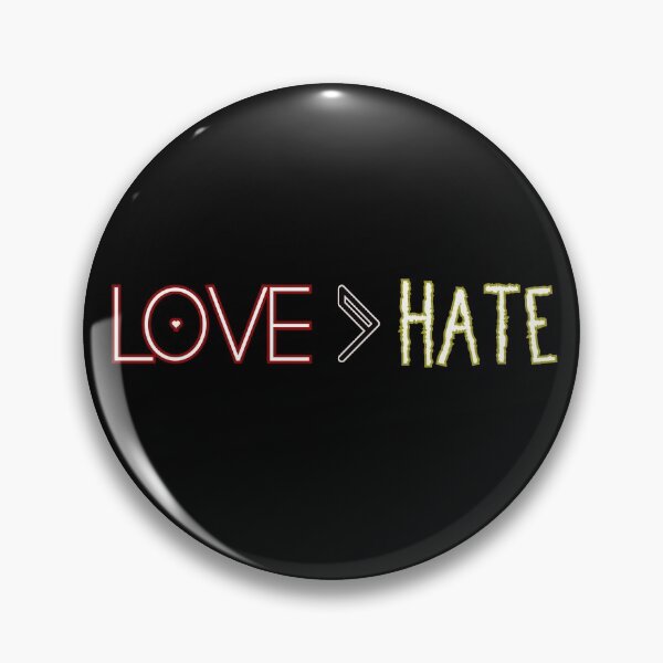 Item preview, Love Is Greater Than Hate - Black Edition designed and sold by Udecide Store.