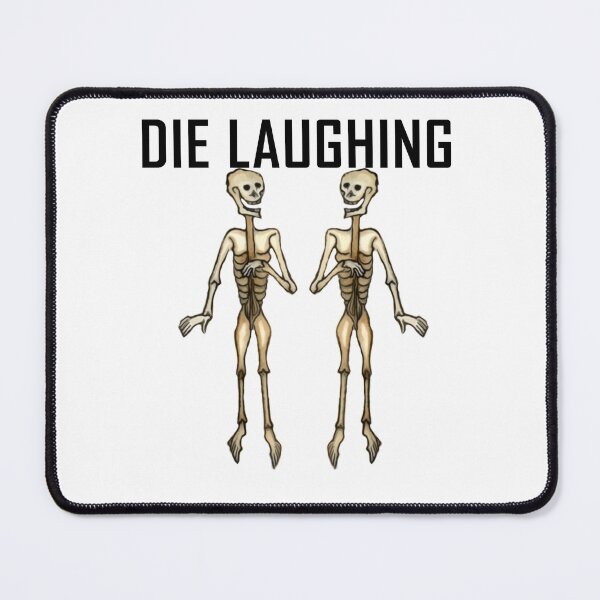 Item preview, Skeletons Die Laughing ArcheoNerdEng Halloween (Black variant) designed and sold by ArcheoNerd.