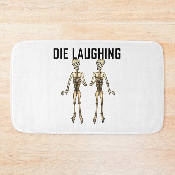 Item preview, Skeletons Die Laughing ArcheoNerdEng Halloween (Black variant) designed and sold by ArcheoNerd.