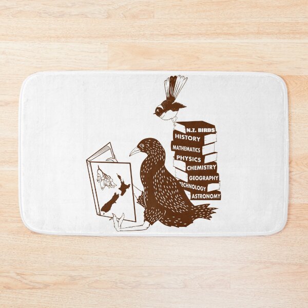 Item preview, New Zealand birds reading books designed and sold by piedaydesigns.