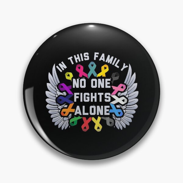 Item preview, Multi Color Ribbon Cancer Awareness, In This Family No One Fights Alone, Fighting Survivor designed and sold by Merchking1.