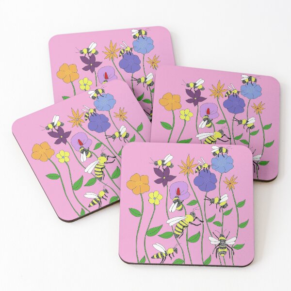 Item preview, Flowers and bees designed and sold by AnnieHines.