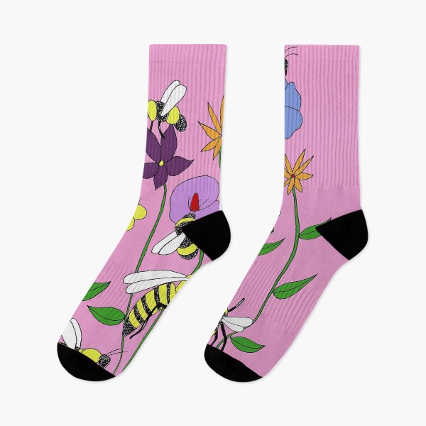 Item preview, Flowers and bees designed and sold by AnnieHines.