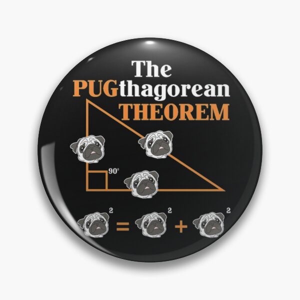 Item preview, Pythagorean theorem Pug Dog Math Teacher designed and sold by StarcyWol.