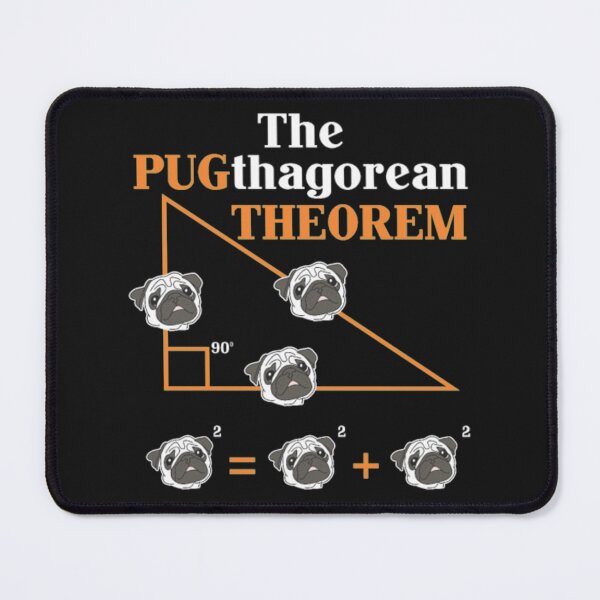 Item preview, Pythagorean theorem Pug Dog Math Teacher designed and sold by StarcyWol.