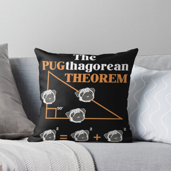 Item preview, Pythagorean theorem Pug Dog Math Teacher designed and sold by StarcyWol.