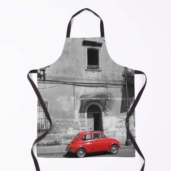 Item preview, Italy Mini Red Car Black and White designed and sold by MoClan-Graphics.