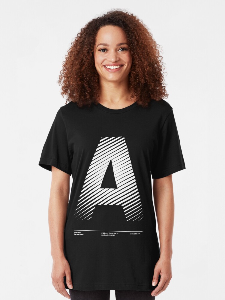 Alternate view of The letter A Slim Fit T-Shirt