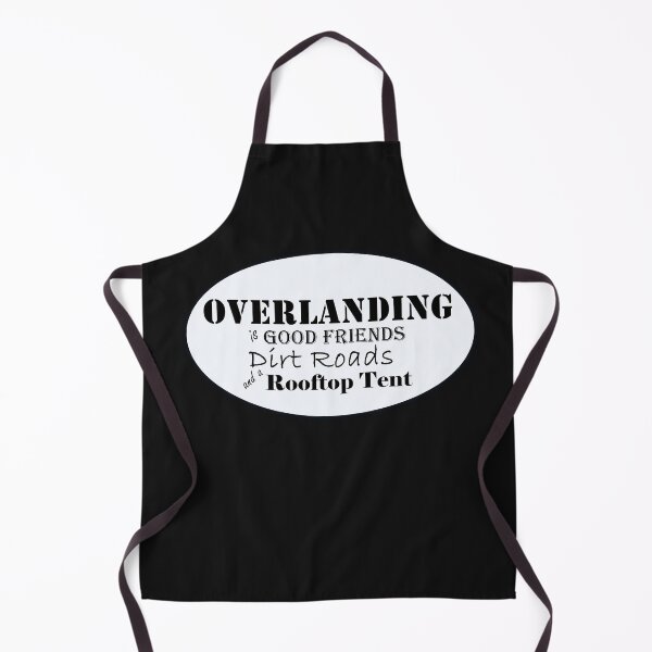 Item preview, Overlanding is Good Friends, Dirt Roads and a Rooftop Tent in Oval designed and sold by MountMercantile.