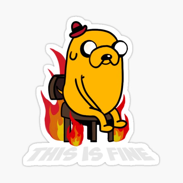 Item preview, Meme This is fine designed and sold by VicMissi.