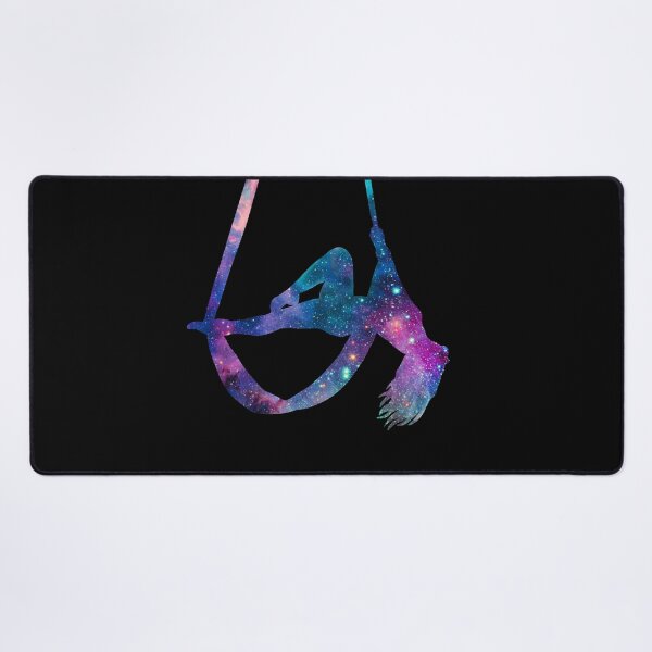Aerial Stars 4 - Aerial Silks, Circus, and Outer Space Desk Mat