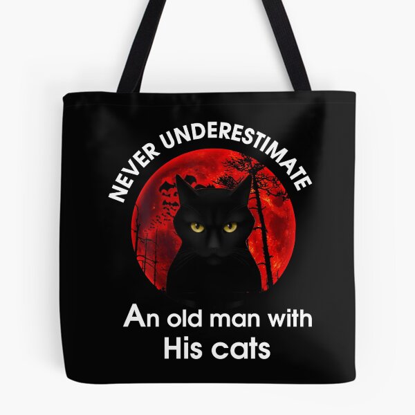 Item preview, Never Underestimate an Old Man with His Cats designed and sold by Boum04.