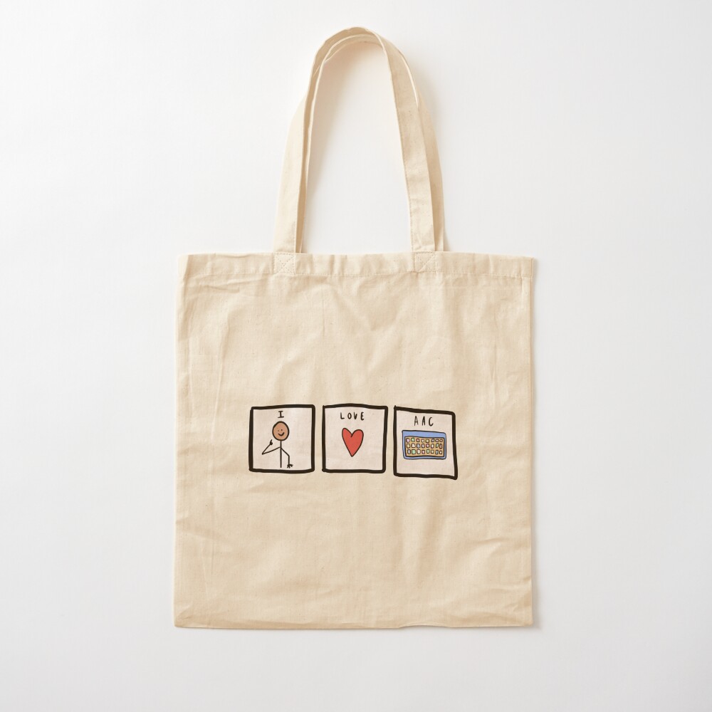 I love AAC Sticker | Tote Bag