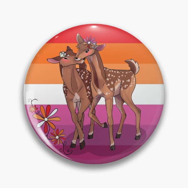 Item preview, Lesbian Pride Deer Graphic  designed and sold by TigerTheWiser.