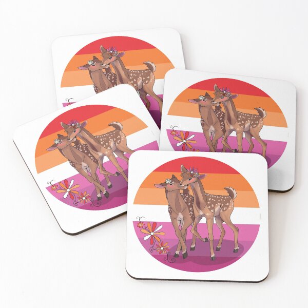 Item preview, Lesbian Pride Deer Graphic  designed and sold by TigerTheWiser.