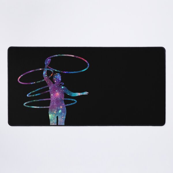 Circus Flow Arts - Cosmic Hula Hoops 4 - Midnight Desk Mat