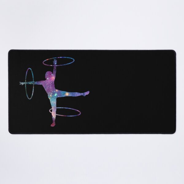 Circus Flow Arts - Cosmic Hula Hoops 3 - Midnight Desk Mat