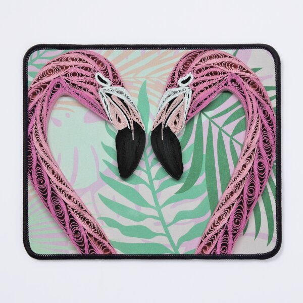 Item preview, Flamingo Hearts designed and sold by Paper Safari.