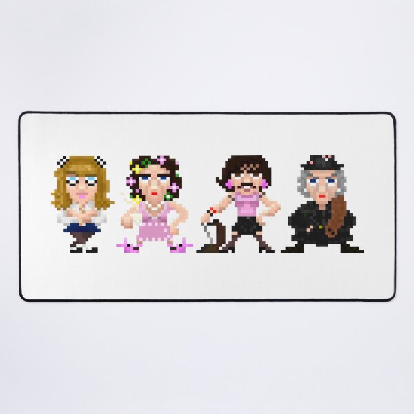 Four ladies yearn for freedom Desk Mat
