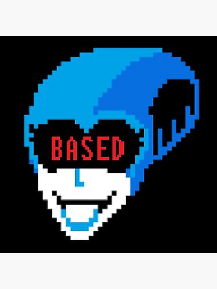 Lancer but its sans made for snas as a gift pixel art