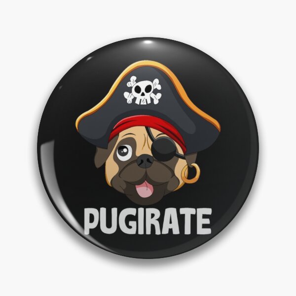 Item preview, Pirate Pug Funny Dog designed and sold by StarcyWol.