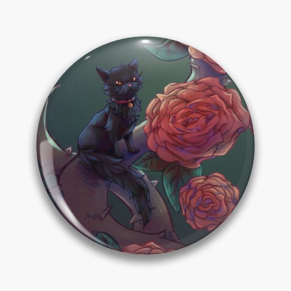 Item preview, Cat and Roses designed and sold by BooFitz-Art.