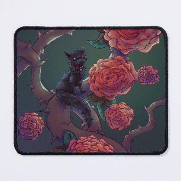 Item preview, Cat and Roses designed and sold by BooFitz-Art.