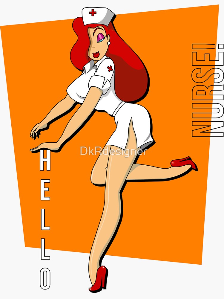 Jessica Rabbit Sexy Nurse Sticker For Sale By Dkrdesigner Redbubble