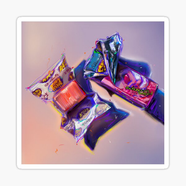 "Hubba Bubba " Sticker for Sale by Sukhasyan | Redbubble