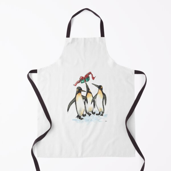 Item preview, Penguins tossing a Christmas gift designed and sold by Fiona MacKay.