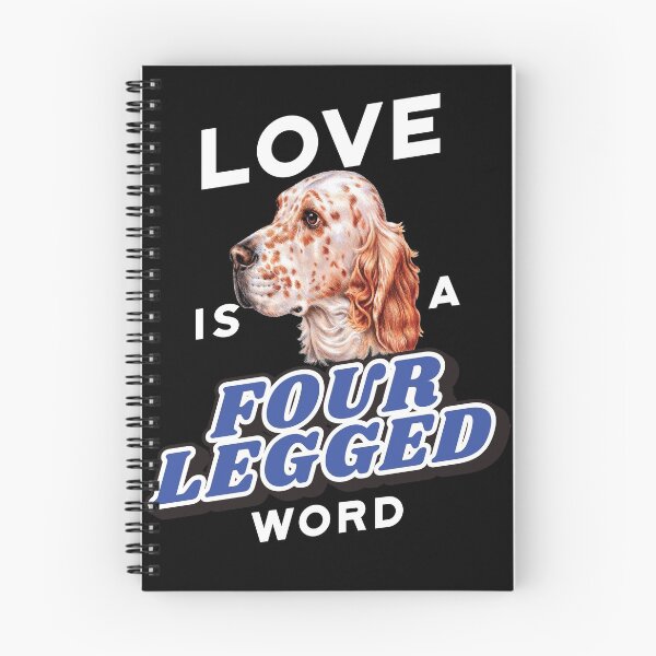 Artikelvorschau, Englischer Setter Hund Haustierbesitzer Liebe ist ein vierbeiniges Wort entworfen und verkauft von fantasticdesign.