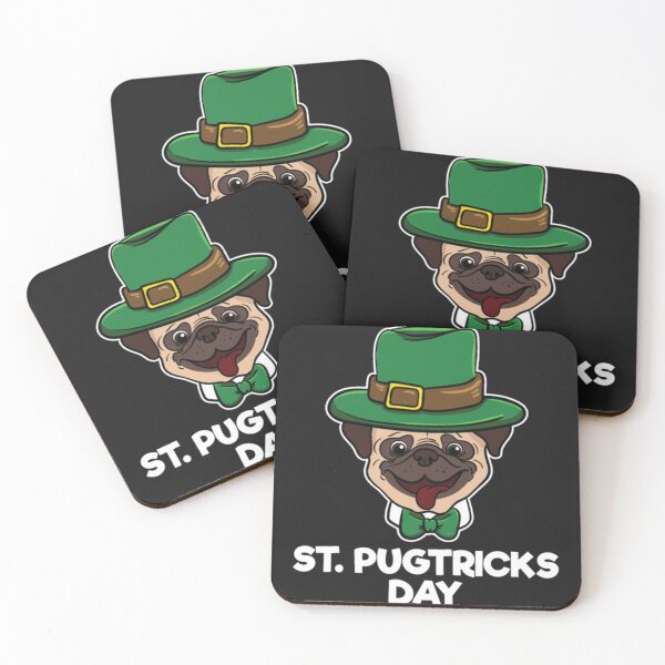 Item preview, Dog Pug Tricks Day St Patricks Day designed and sold by StarcyWol.