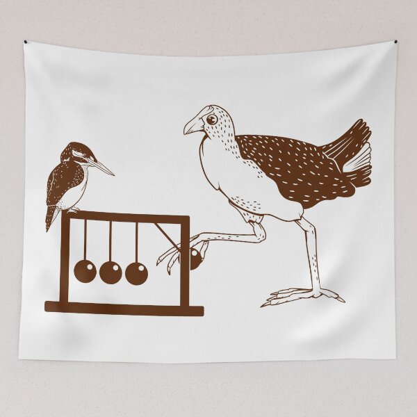 Item preview, Birds learning physics designed and sold by piedaydesigns.