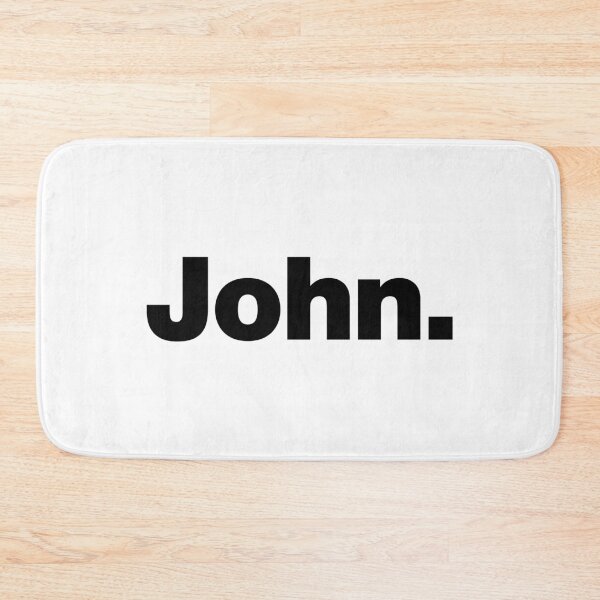 Artikelvorschau, John. (schwarze Buchstaben) entworfen und verkauft von dudethecreator.
