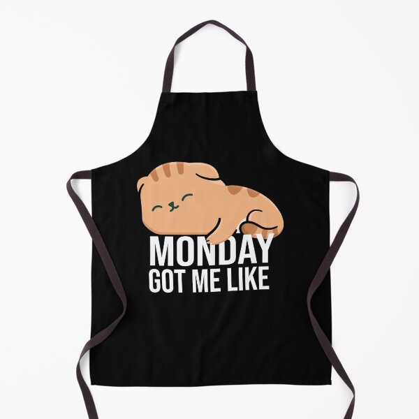 Item preview, Monday Got Me Like cute sleepy cat designed and sold by joy4shirt.