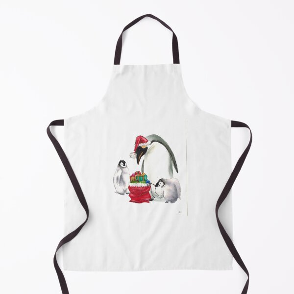 Item preview, Penguin family and Santa sack of gifts designed and sold by Fiona MacKay.