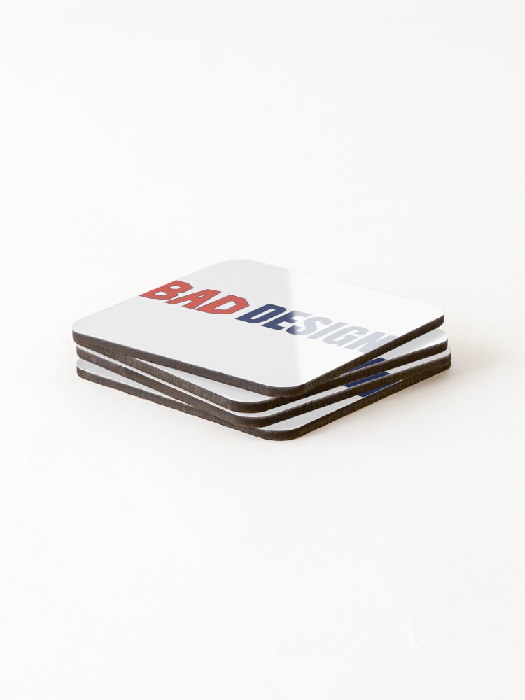 Thumbnail 4 of 5, Coasters (Set of 4), Bad Design designed and sold by RiadMannan.