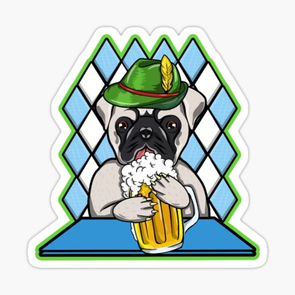 Holographic Christmas Tree Pug Sticker – Milkshake the Pug