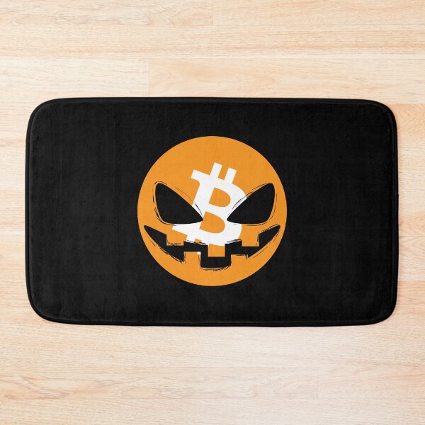 Item preview, Bitcoin Halloween cryptocurrency pumpkin face designed and sold by karlsageder.