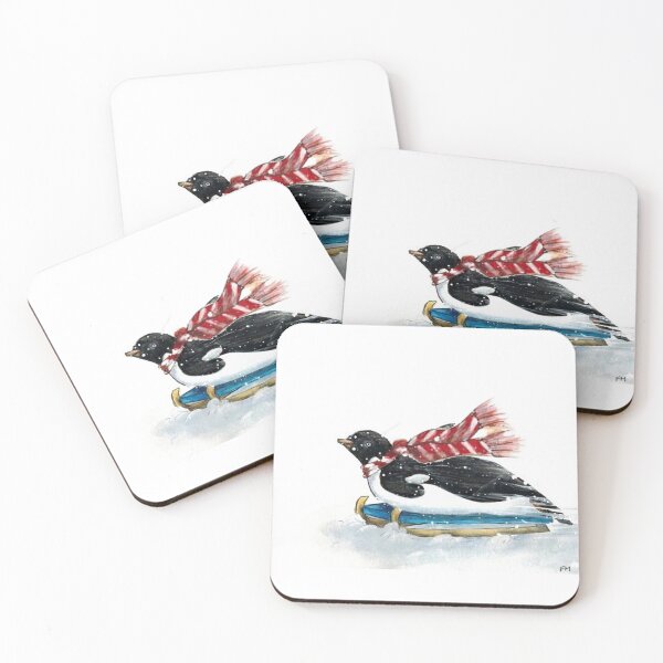 Item preview, Tobogganing Penguin designed and sold by Fiona MacKay.