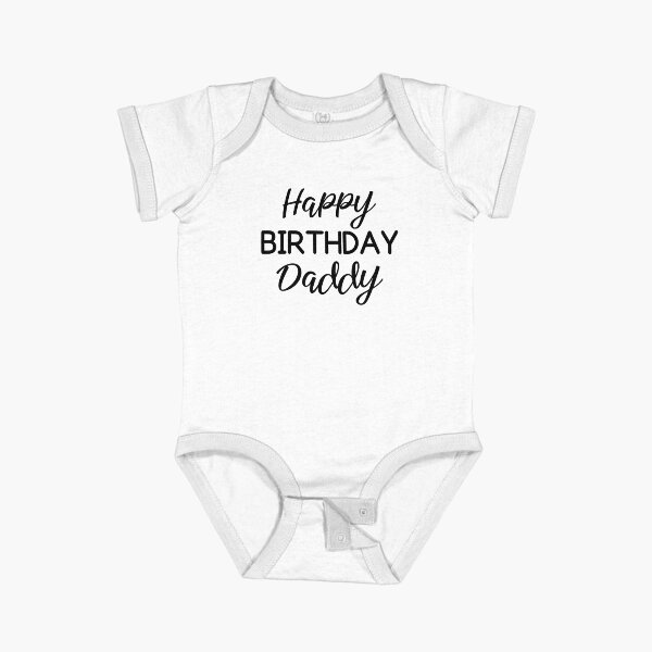Item preview, Happy Birthday Daddy Baby One-Piece designed and sold by ZeLittleFamily.