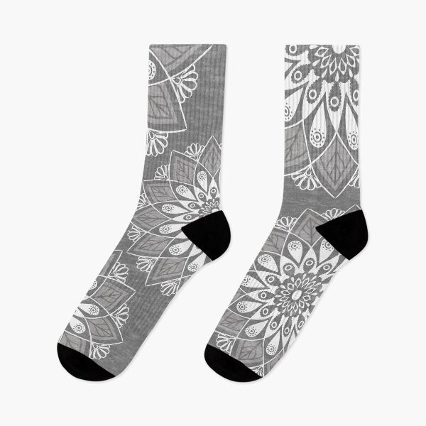 Item preview, Grey melange mandala designed and sold by TheArtDesk.