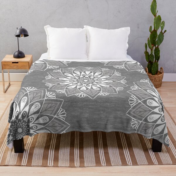 Item preview, Grey melange mandala designed and sold by TheArtDesk.