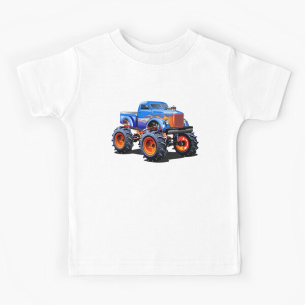 Cartoon Monster Truck Kids T-Shirt
