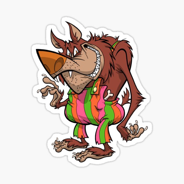 BREAKFAST WITH THE WOLFMAN Sticker